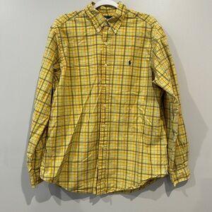 Men’s Ralph Lauren Yellow Plaid Button-Down Shirt